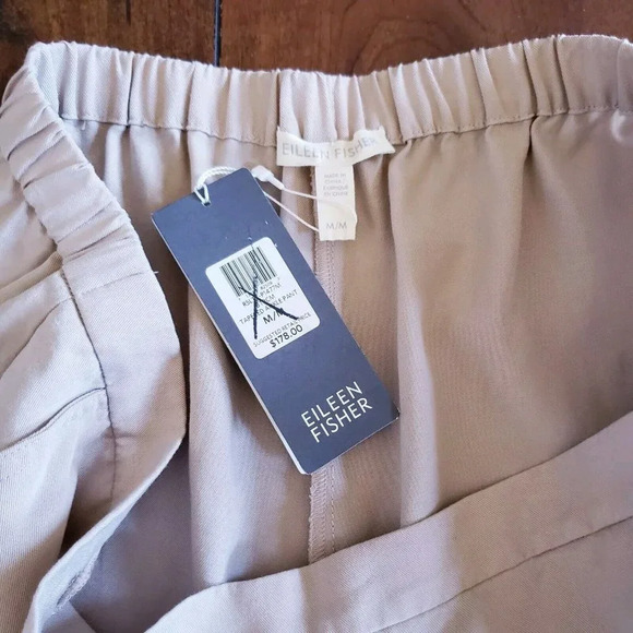 Eileen Fisher Lightweight Tencel Twill Tapered Ankle Pant Size Medium NWT $178 - Picture 9 of 13